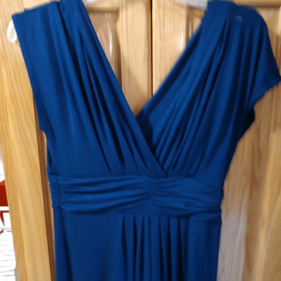 Iman Maxi Dress-Boho Chic Royal Blue-Medium - Picture 1 of 7